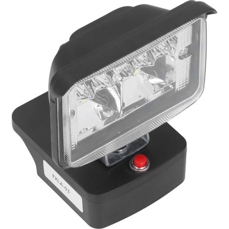 Leistungsstarker, heller und wasserdichter LED-Außenstrahler für HITACHI 18V-Bohrmaschinen, Baustellenbeleuchtung, kabellose Sicherheitsleuchte, tageslichtweiß, 1 Stück (1/5)