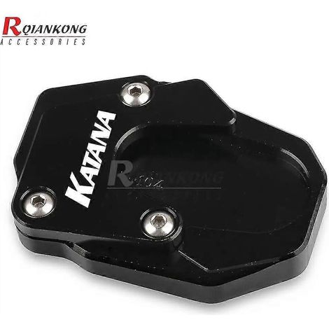 Motorrad-CNC-Fräse für SUZUKI V-STROM 1000/1000XT/1050/1050XT VSTROM DL1000 DL1050 XT Seitenständer-Fußstütze mit vergrößertem Pad – Katana-Logo