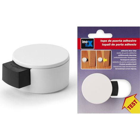 TOPE DE PUERTA INOFIX CON AMORTIGUADOR BLANCO 2420-2-