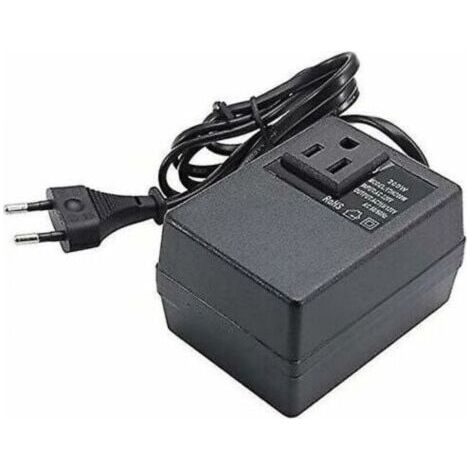 Transformateur 220V à 110V, 200W, avec prise européenne, pour une tension réduite. (1/2)