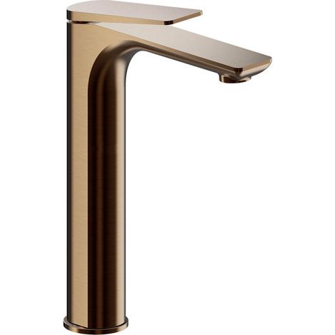 Mitigeur lavabo haut avec vidage up&down or rose brosse - CRISTINA ONDYNA BA22234P
