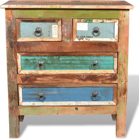 Maison Exclusive - Armoire avec 4 tiroirs Bois massif de récupération (1/5)
