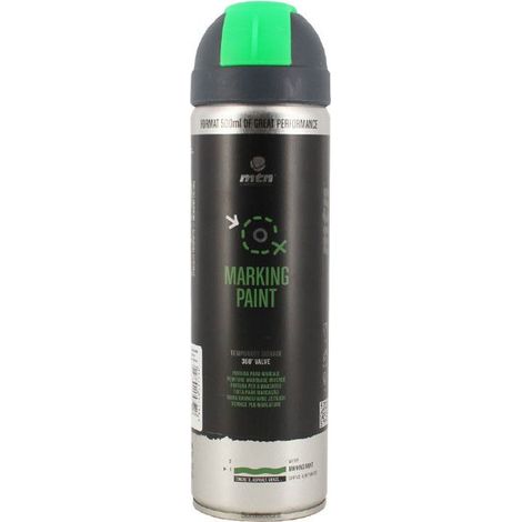 Bombe de peinture de marquage au sol signalisation - Vert - MTN Pro - 500ml