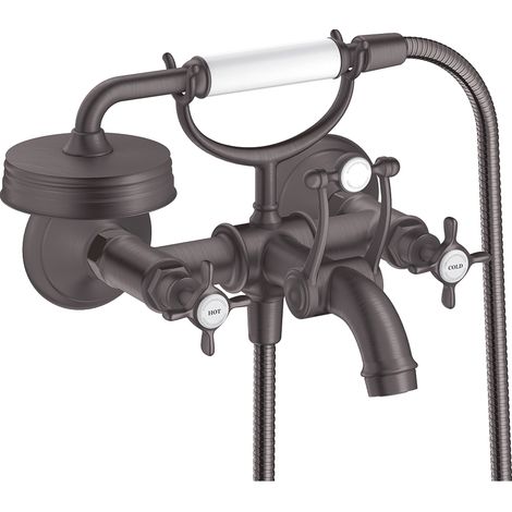 hansgrohe AXOR Montreux 2-Griff-Wannenarmatur Aufputz, 16540340 (1/5)