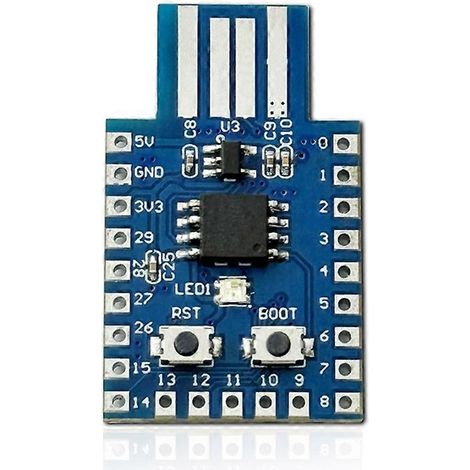 Module de carte RP2040 USB Type-A 4MB pour microcontrôleur Raspberry Pi et flashage (1/5)
