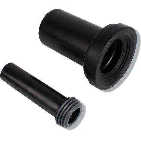 Vidage WC,18cm Jeu de manchettes pour cuvette suspendue,Tuyau d'égout + tuyau de chasse d'eau (1/5)