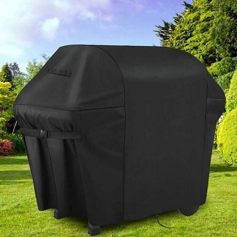 Housse Barbecue, Bache Barbecue, 600D imperméable Double Couche avec Boucle Fixe bilatérale réglable, Housse pour Barbecue Weber, Étanche Housse Bâche de Protection BBQ (152cm/60inch) (1/4)