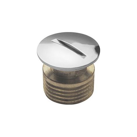 ASW Bouchon aveugle Stedo 184338 3/8", laiton chromé (1/2)