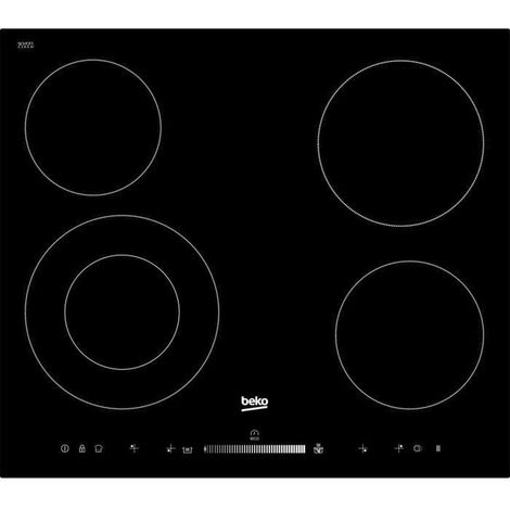 Beko HIC 64502 T placa vitrocerámica negra 6700W