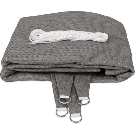 Voile d'ombrage Respirant, Gris, 5 x 5 m