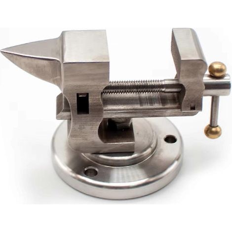 Mini pince d'établi avec enclume, pince de bureau réglable de 2,5 cm (1 pouce) -- (1/5)