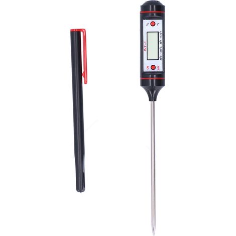 Thermomètre à viande numérique avec sonde alimentaire, outil de cuisson pour barbecue, plage de température 50 °C à +300 °C, à brancher, modèle WT-1 (1/5)