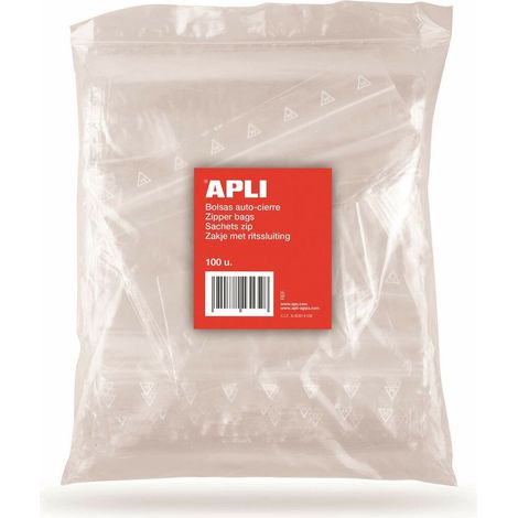 APLI 13133 - Borsa autobloccante, confezione da 100 pezzi, 250 x 350 mm (1/3)