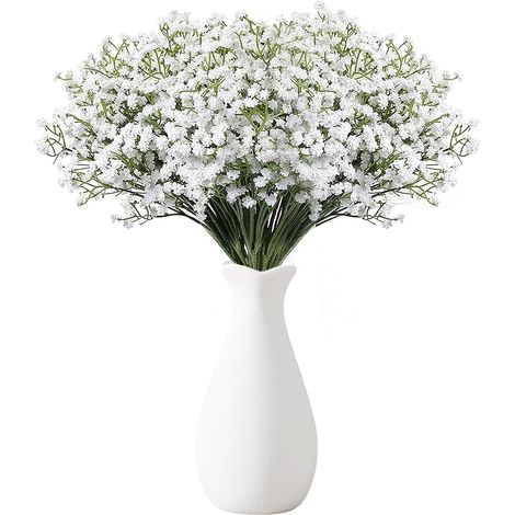 18 Pièces Fleur Artificielle Gypsophiles Bouquet Fleurs Séchées (1/5)