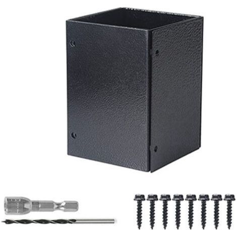 Protecteur de poteau réglable 8,4 à 15,2 cm – Protection contre la pluie et l'érosion – Pour boîtes aux lettres, terrasses, clôtures (1/4)