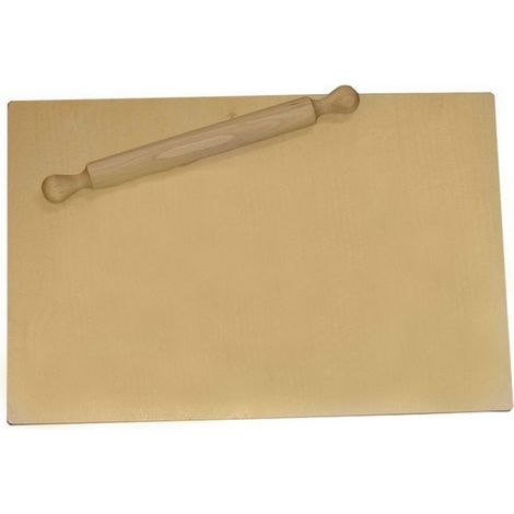 1PZ ASSE DA PASTA IN LEGNO CON MATTARELLO cm. 58x38x1,2