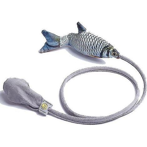 Simulation d'artefact de chat de compagnie drôle chat de poisson jouet en peluche interactif cadeau de jouet drôle (1/3)