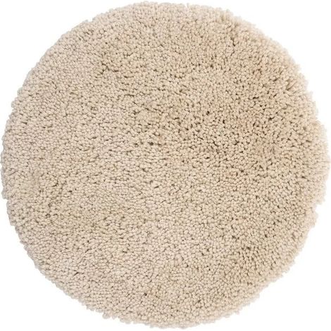 Spirella – Tapis de bain rond antidérapant 110cm – Microfibre douce – Lavable à 40° – Confort optimal pour baignoire et douche (1/5)