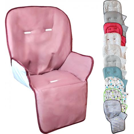 Housse d'assise pour chaise haute bébé enfant gamme Ptit - Rosa - Monsieur Bébé