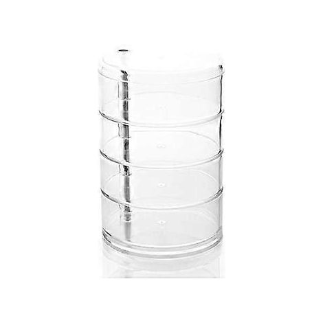 Aufbewahrungsbox für Haarschmuck für Kinder, Haarnadeln, Haarbänder, Gummibänder, transparente Drehbox (1/5)
