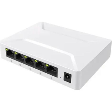 Commutateur Ethernet Gigabit 5 ports 100/1000 Mbps, prise UE (1/3)