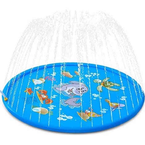 Tapis de Refroidissement pour Chien et Chat, Motif Dauphin avec Bordure en Dentelle, 170 cm, Accessoire Été pour Animaux de Compagnie