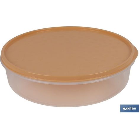 Pack mit 6 luftdichten Tortillendosen orange 24.5x6.5cm