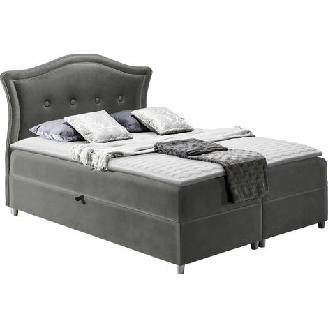 Lit boxspring Oleum, Magic Velvet 2217, Double, Continental, 140x200, Tissu, Disponible, 150x208x130cm (1/5)