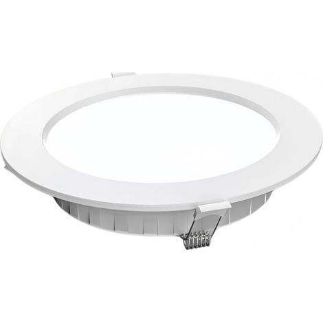 Plafond Spot Encastré Led,Blanc Froid 6500K, Lampe Panneau de Plafond, Inclut les Transformateurs, 15w,Ultraminces Rond Diamètre 195mm (1/5)
