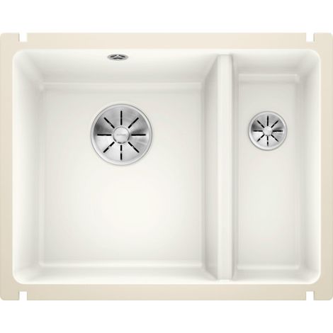 Blanco Subline 350/150 - Évier en céramique, 57x46 cm, InFino, blanc brillant 523741 (1/5)