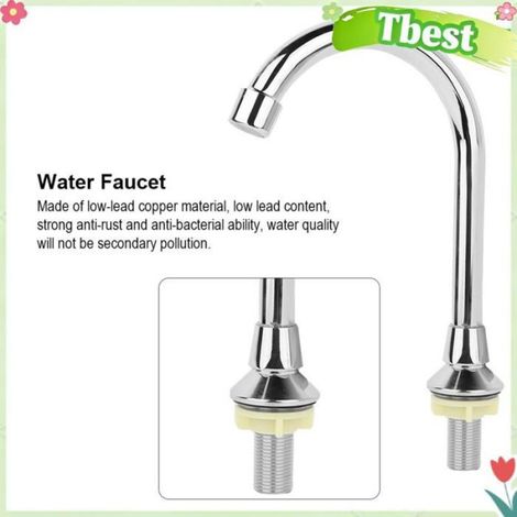 G1/2 Salle de Bains Laboratoire Bassin évier Pédale Robinet Médical Chaud Froid Cuivre Eau Robinet pour Hôpital Utilisation (1/4)