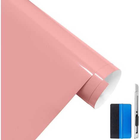 Hochglanz Vinyl Folie Hellrosa 30x150cm mit Luftkanal (1/5)