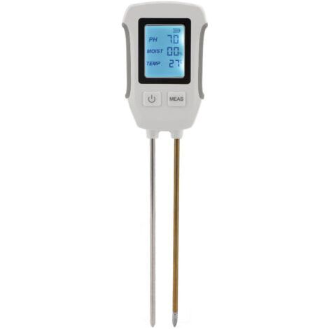 Dual Probe Digital Soil Moisture Tester - High Accuracy pH Meter - pH Range 3-9 - 3 AAA Battery Power Supply - For Orchards and Greenhouses (1/5)