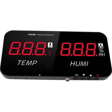 Thermomètre hygromètre professionnel avec écran LED 13 pouces pour serre, mesure température et humidité intérieure (1/5)