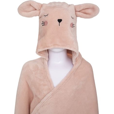Plaid enfant à capuche chat rose Atmosphera (1/5)