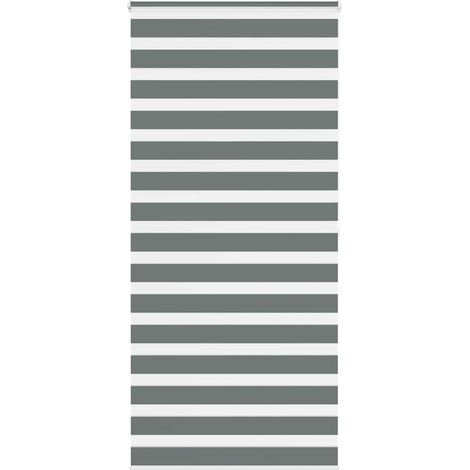 Doppelrollo Dunkelgrau 115x200 cm Stoffbreite 110,9 cm Polyester