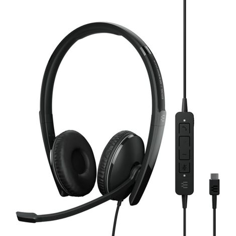 EPOS Adapt 165T USB-C II - Auricular Profesional Optimizado para UC con Certificación de Microsoft Teams y Diseño Acústico Avanzado