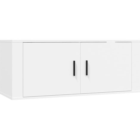 Maison Exclusive - TV-Wandschrank Weiß 100x34,5x40 cm