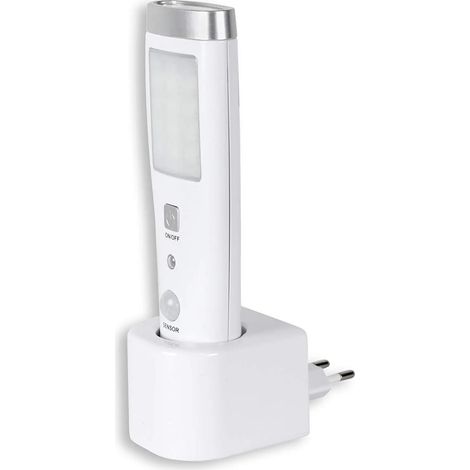 Bewegungsmelder-Taschenlampe – 15+5 LEDs – Wiederaufladbar – 3,7-V-Batterie – Weiß (1/5)