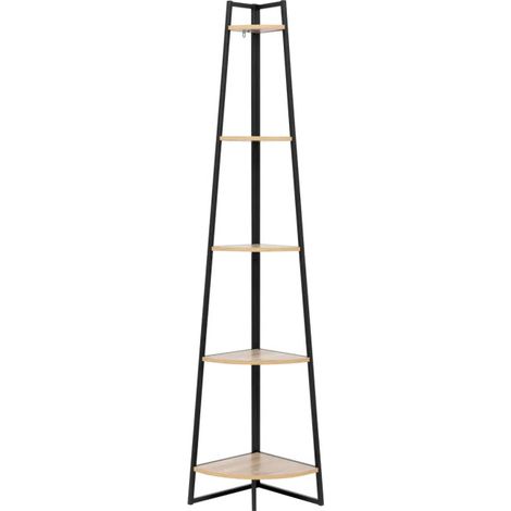 Etagère d'Angle "Aliaj" 180cm Naturel (1/3)