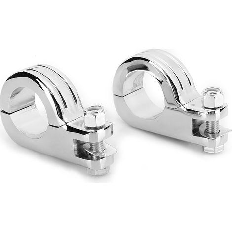 Collier de montage universel pour repose-pieds moto 38mm 1.5 pouce, accessoire en acier électroplaqué compatible Honda (1/5)