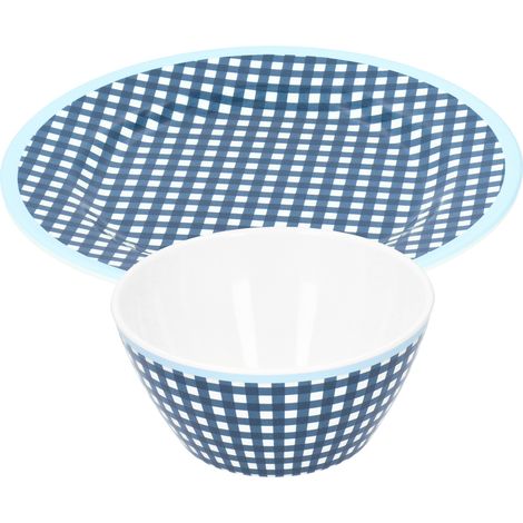 Teller und Schüssel in Porzellanimitation, Obstsalat-Dessertgeschirr-Set für die Küche (1/5)