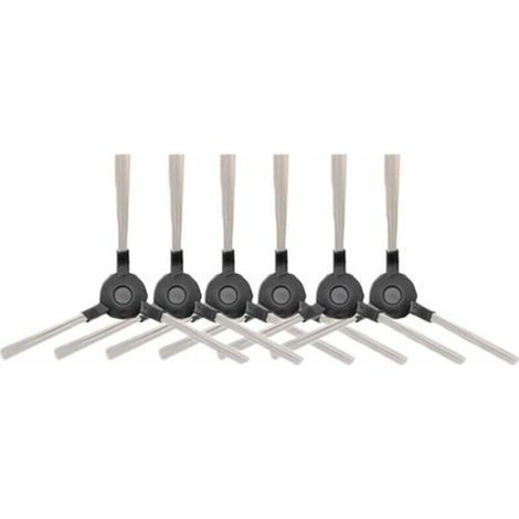 6 Pièces Brosses Latérales Robot Aspirateur Nettoyant Pièces pour Amibot Pure, Pulse et Prime,AMIBOT Prime H2O,AMIBOT Pure H2O,