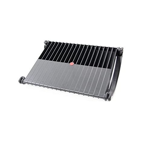 hjh OFFICE 830011 Poggiapiedi da scrivania PODI, fisso e con funzione dondolo, ergonomico, antiscivolo (1/4)