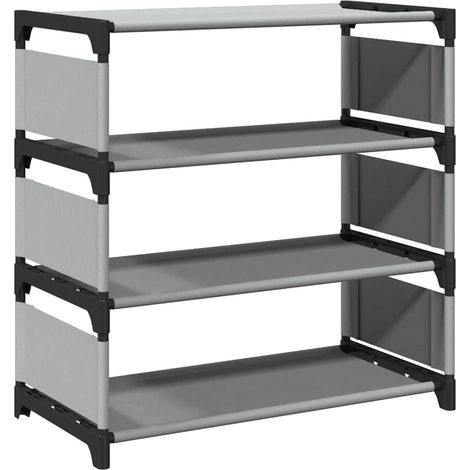 Maison Exclusive - Scarpiera 4 Ripiani Grigia 54x28x55 cm in Tessuto Non Tessuto (1/5)