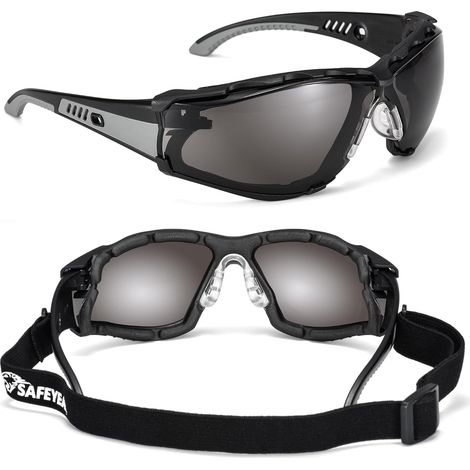 lunettes de sécurité de travail transparentes anti-buée, Anti-rayures, UV 400, résistantes aux chocs. CE EN166 lunettes de protection - pour DIY, chimie de laboratoire, lunettes de sport (1/5)