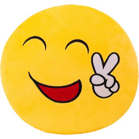 Almohada Emoticono - Con Brazos en Forma de Tijeras - 32 cm - Para Decoración y Alivio del Estrés - 1 Unidad (1/5)