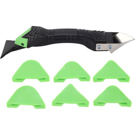 Silicone Caulking Tools 3 in 1 Glass Glue Angle Scraper Stainless Steelhead Caulk Remover Sealant Scraper (1/5)