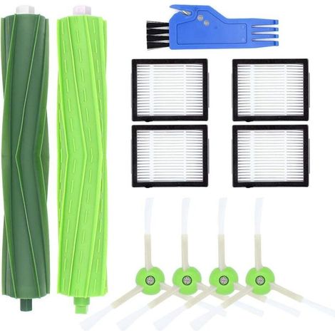 Kit de repuestos para cepillo giratorio, cepillo lateral y filtro del robot aspirador iRobot Roomba i7 i7+ / i7 Plus E5 E6 E7 (Paquete B) - Crezuo (1/2)