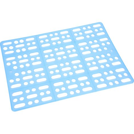 Tapis Pour Cage À Lapin - 33,7 x 24,5 cm - En Plastique Non Toxique - Anti-Salissure Pour Pieds De Lapin Et Cochon D'Inde - 1 Pièce (1/5)